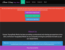 Tablet Screenshot of foreveryoungbodyworks.net